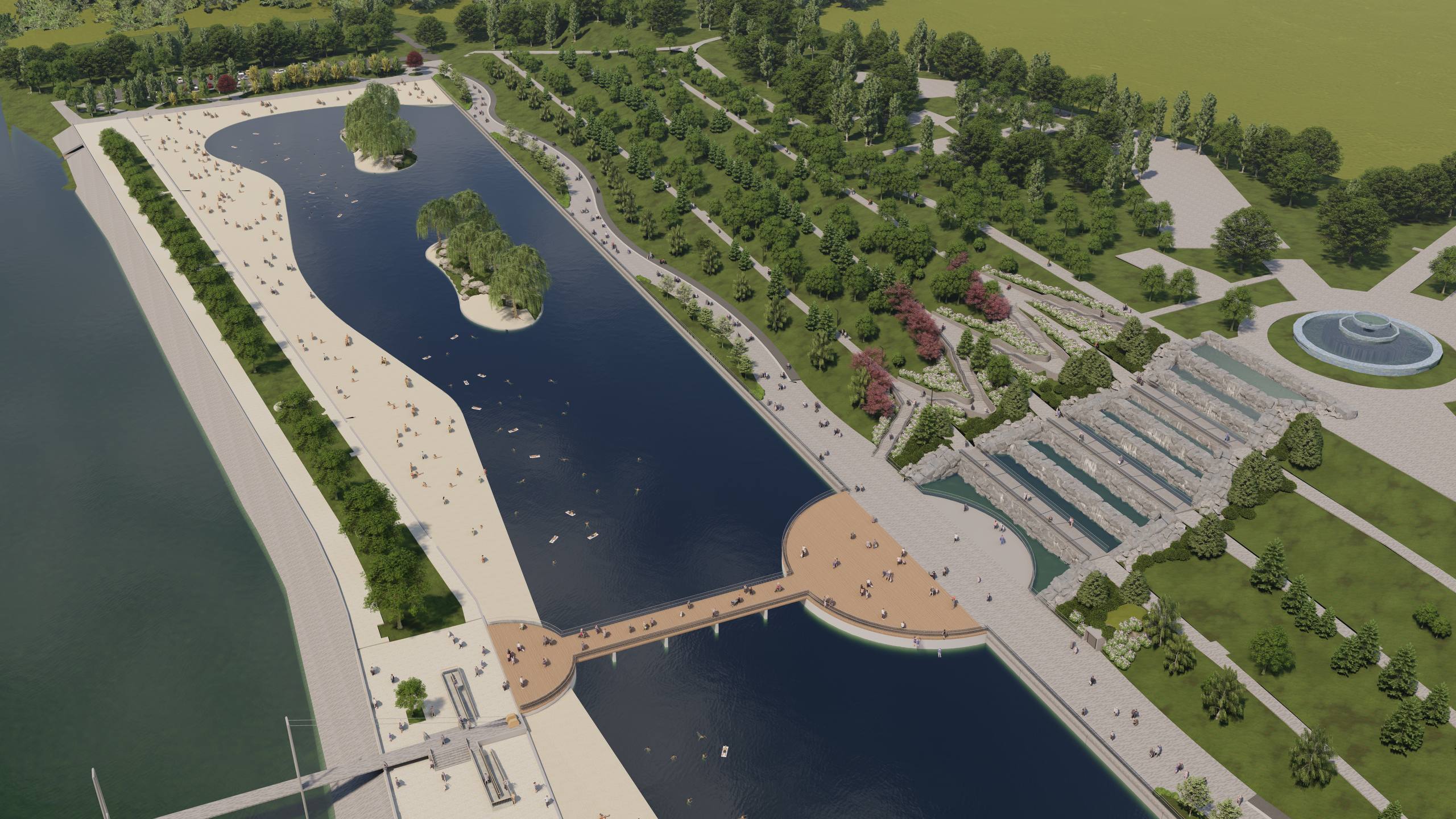 В столице Адыгеи продолжат реконструкцию бассейна в городском парке культуры и отдыха