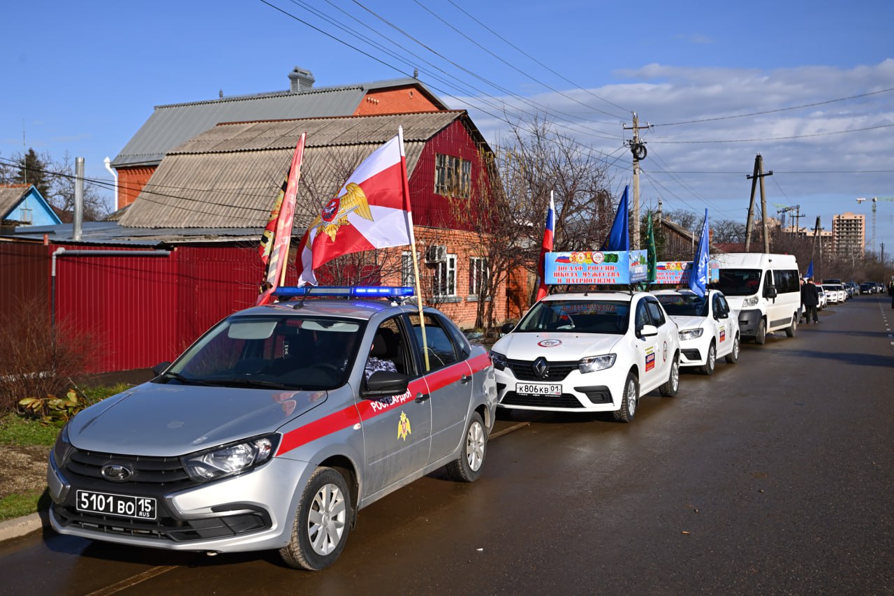 Глава Адыгеи дал старт автопробегу, посвященному 83‑й годовщине освобождения Адыгеи